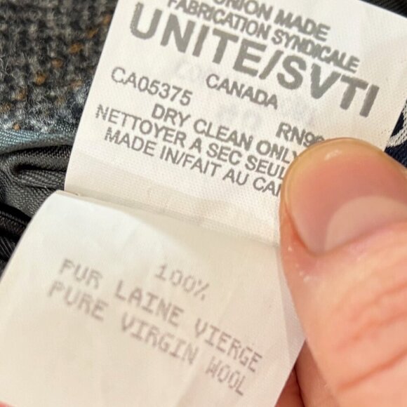 Vintage Moore Tweed Gray Wool Blazer Sports Casual Coat Herringbone Print - Picture 7 of 13